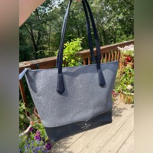 Kate Spade Dark Blue Glitter Bag